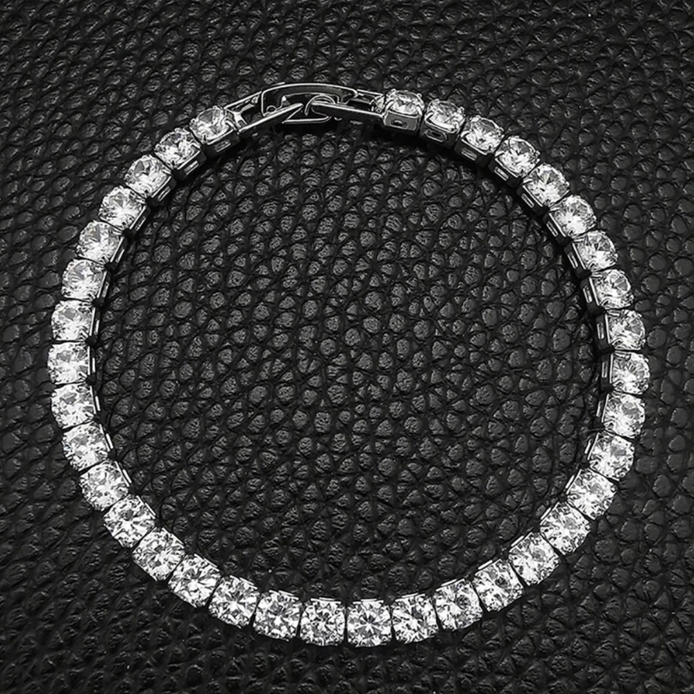 Sterling Silver CZ tennis bracelet - Picture 4 of 4